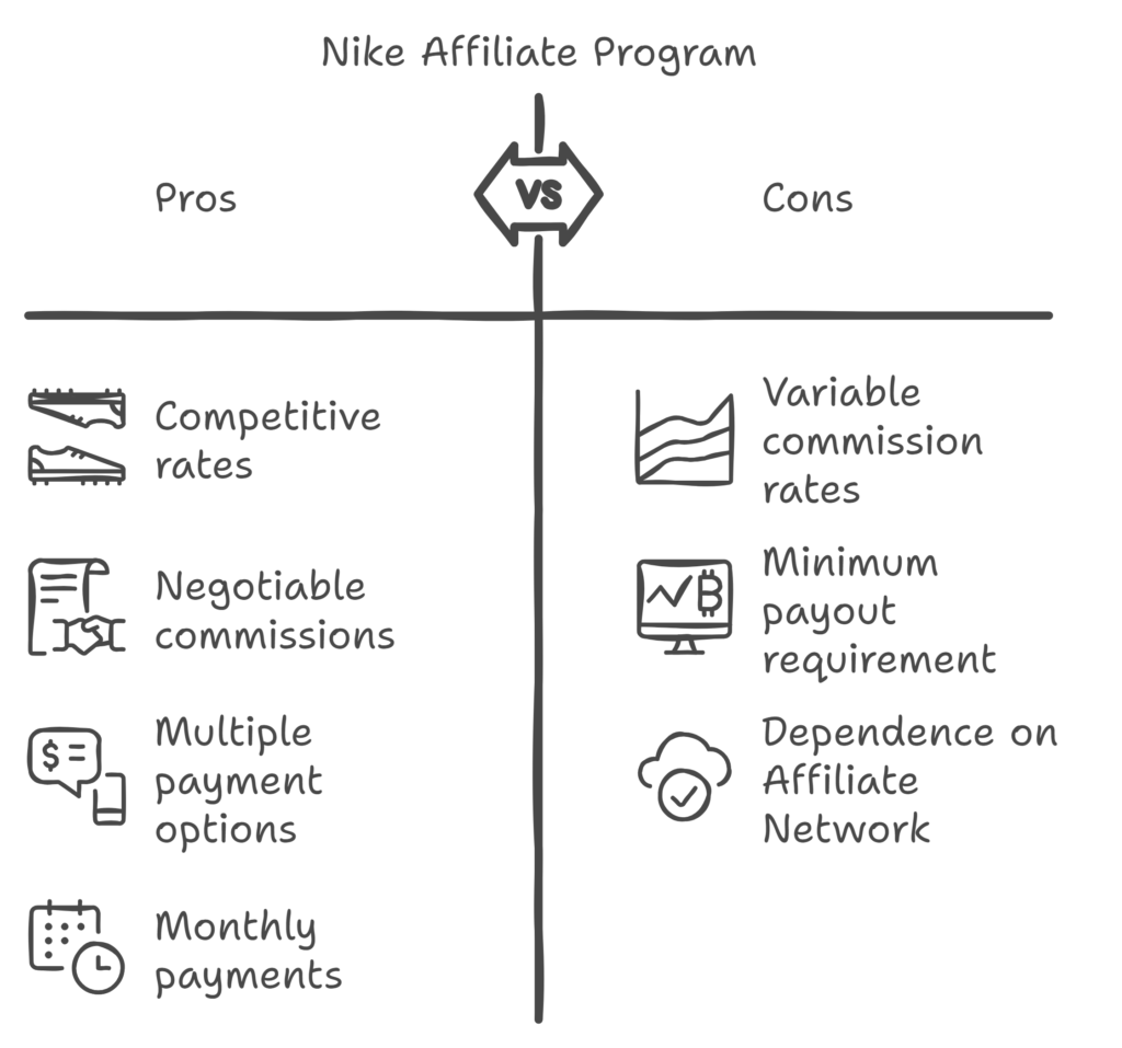 Nike Affiliate Program pays commissions